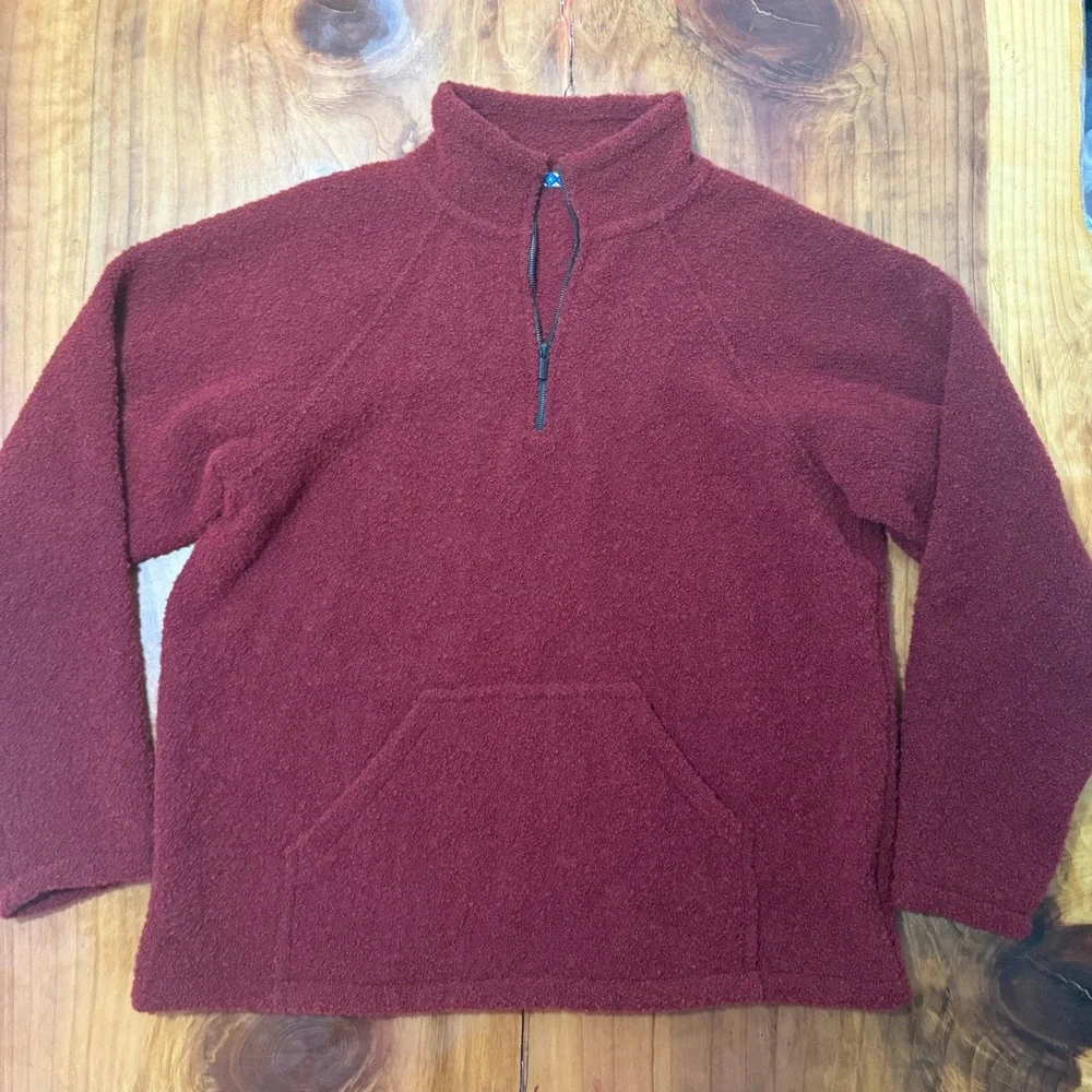 Petros Men's Shirt Jacket Cardigan Sweater Long Sleeve Merino Wool 1/4 Zip XX24